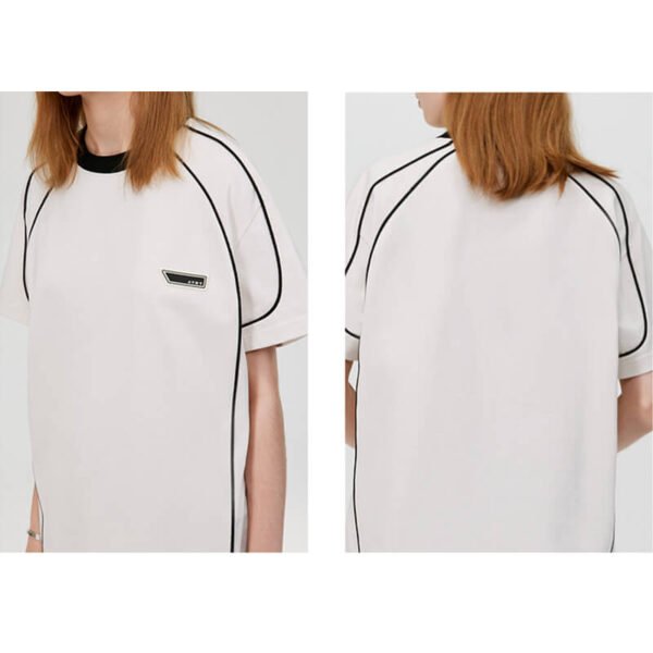 Custom Piped Oversized Heavyweight Streetwear T-Shirt - Style 1C5440 - product detail view 11 Custom Piped Oversized Heavyweight Streetwear T-Shirt - Style 1C5440 - product detail view 11