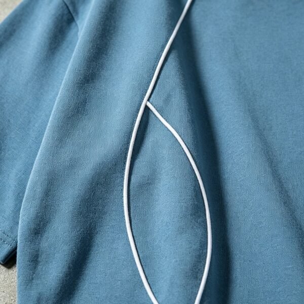Custom Oversized Piped Panel Streetwear T-Shirt - Style 031106 - product detail view 8