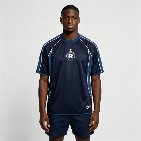 Custom Piped Short-Sleeve Soccer Jersey - Style C1C285 - product detail view 2 Custom Piped Short-Sleeve Soccer Jersey - Style C1C285 - product detail view 2
