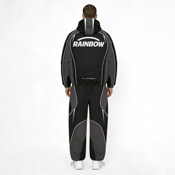 Custom Piped Color-Block Track Jacket and Pant Set | - Style 93044F - product detail view 7