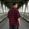 Custom Plaid Applique Boxy Short-Sleeve Shirt - Style BF46D2 - product detail view 5 Custom Plaid Applique Boxy Short-Sleeve Shirt - Style BF46D2 - product detail view 5