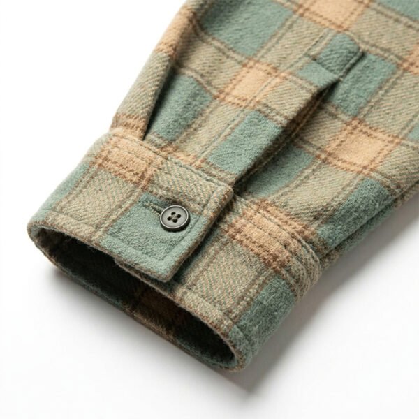 Custom Plaid Applique Towel Embroidered Shirt - Style 9B66BB - product detail view 6 Custom Plaid Applique Towel Embroidered Shirt - Style 9B66BB - product detail view 6