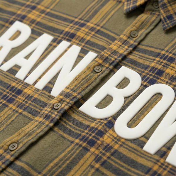 Custom Plaid Applique Long-Sleeve Shirt - Style 7AA4FE - product detail view 2