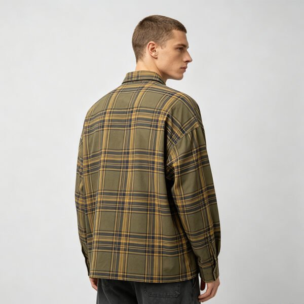 Custom Plaid Applique Long-Sleeve Shirt - Style 7AA4FE - product detail view 4