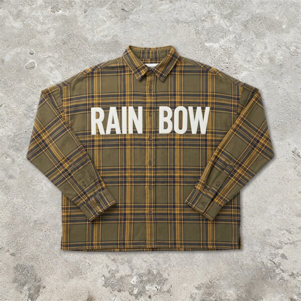 Custom Plaid Applique Long-Sleeve Shirt - Style 7AA4FE - product detail view 10