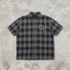 Custom Plaid Applique Short Sleeve Overshirt - Style 299051 - product detail view 6 Custom Plaid Applique Short Sleeve Overshirt - Style 299051 - product detail view 6