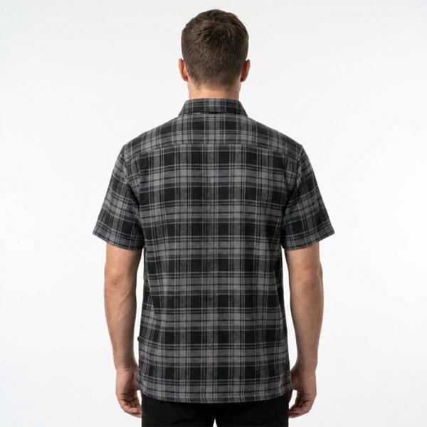 Custom Plaid Applique Short Sleeve Overshirt - Style 299051 - product detail view 8 Custom Plaid Applique Short Sleeve Overshirt - Style 299051 - product detail view 8