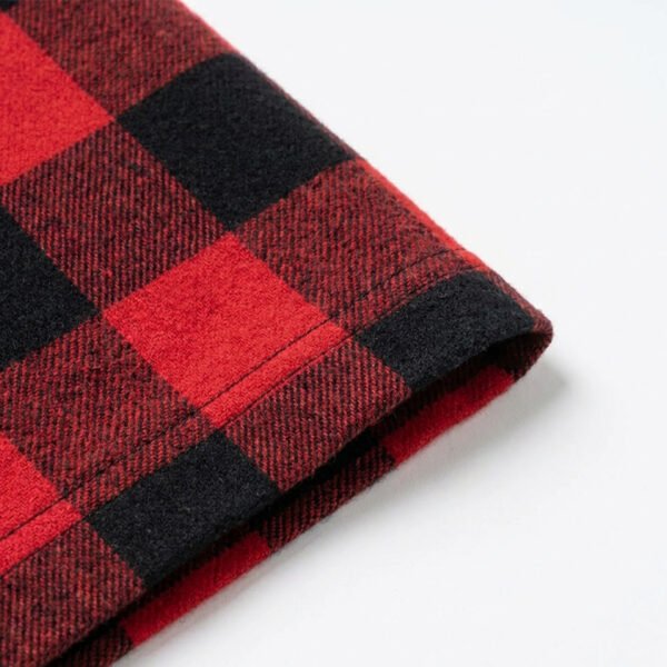 Custom Plaid Color-Block Streetwear Shorts - Style B5B353 - product detail view 3