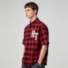 Custom Plaid Color-Block Streetwear Shorts - Style B5B353 - product detail view 4