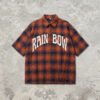 Custom Short Sleeve Plaid Crack Print Shirt - Style 37C594 - product detail view 10