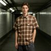 Custom Brown Plaid Dual-Pocket Short-Sleeve Shirt | VW-00784 - Style 00784D - product detail view 3 Custom Brown Plaid Dual-Pocket Short-Sleeve Shirt | VW-00784 - Style 00784D - product detail view 3