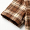 Custom Brown Plaid Dual-Pocket Short-Sleeve Shirt | VW-00784 - Style 00784D - product detail view 6 Custom Brown Plaid Dual-Pocket Short-Sleeve Shirt | VW-00784 - Style 00784D - product detail view 6