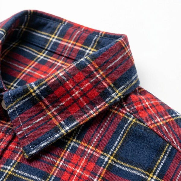 Custom Plaid Oversized Short-Sleeve Shirt - Style B6C993 - product detail view 5 Custom Plaid Oversized Short-Sleeve Shirt - Style B6C993 - product detail view 5