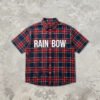 Custom Plaid Oversized Short-Sleeve Shirt - Style B6C993 - product detail view 9 Custom Plaid Oversized Short-Sleeve Shirt - Style B6C993 - product detail view 9