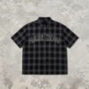 Custom Black Plaid Oversized Shorts - Style 288507 - product detail view 10 Custom Black Plaid Oversized Shorts - Style 288507 - product detail view 10
