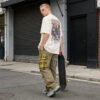 Custom Plaid Patchwork Cargo Pants - Style 8B20F2 - product detail view 8