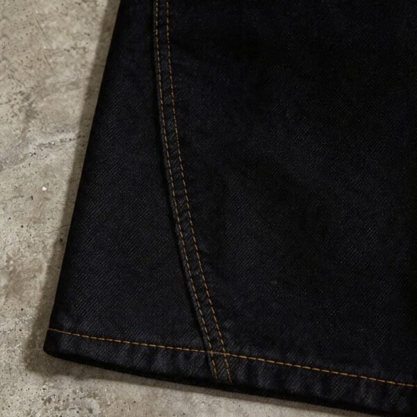 Custom Plaid Patchwork Denim Capri Jeans - Style 79CED2 - product detail view 3