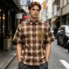 Custom Plaid Rhinestone Short-Sleeve Shirt - Style 85E971 - product detail view 6