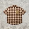 Custom Plaid Rhinestone Short-Sleeve Shirt - Style 85E971 - product detail view 10