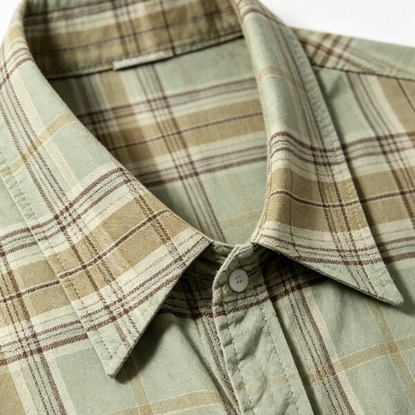 Custom Plaid Screen Print Utility Shorts - Style CEA126 - product detail view 3 Custom Plaid Screen Print Utility Shorts - Style CEA126 - product detail view 3