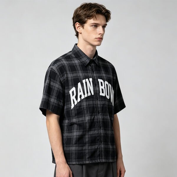Custom Plaid Short-Sleeve Graphic Shirt - Style 0FD3BF Custom Plaid Short-Sleeve Graphic Shirt - Style 0FD3BF