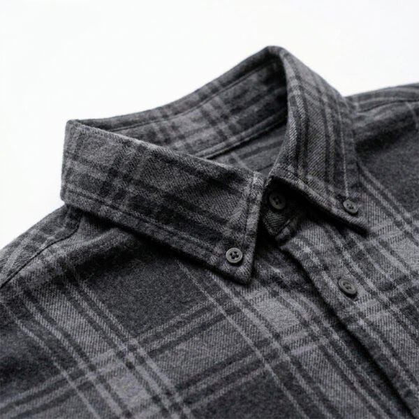 Custom Plaid Short-Sleeve Overshirt | - Style C46EFE - product detail view 2 Custom Plaid Short-Sleeve Overshirt | - Style C46EFE - product detail view 2