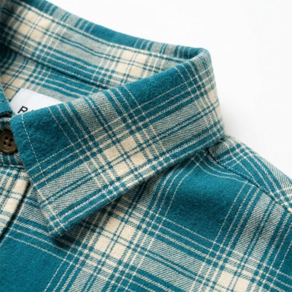 Custom Teal Plaid Wash Shorts - Style 828928 - product detail view 7