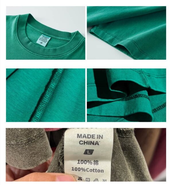 Custom Heavyweight Terry Pocket-Ready T-Shirt - Style 67053E - product detail view 12 Custom Heavyweight Terry Pocket-Ready T-Shirt - Style 67053E - product detail view 12