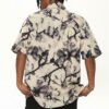 Custom Abstract Print Join-Matched Shorts - Style 37118F - product detail view 9