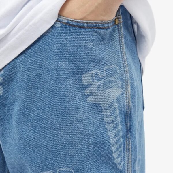Custom Printed Relaxed Blue Denim Jeans | VW-BDE92C - Style BDE92C - product detail view 5 Custom Printed Relaxed Blue Denim Jeans | VW-BDE92C - Style BDE92C - product detail view 5