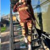 Custom Printed Drawstring Sweatpant Set - Style B4E157 - product detail view 2 Custom Printed Drawstring Sweatpant Set - Style B4E157 - product detail view 2