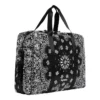 Custom Bandana Print Structured Duffle Bag - Style 7B8BE0 - product detail view 2