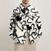 Custom Oversized Printed Fleece Utility Jacket - Style 203157 - product detail view 2