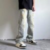 Custom Vintage Printed Straight-Leg Jeans - Style 921EC1 - product detail view 4 Custom Vintage Printed Straight-Leg Jeans - Style 921EC1 - product detail view 4