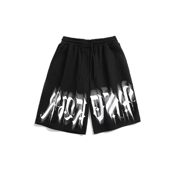 Custom Printed Relaxed Drawstring Shorts | - Style 119A4A - product detail view 3 Custom Printed Relaxed Drawstring Shorts | - Style 119A4A - product detail view 3