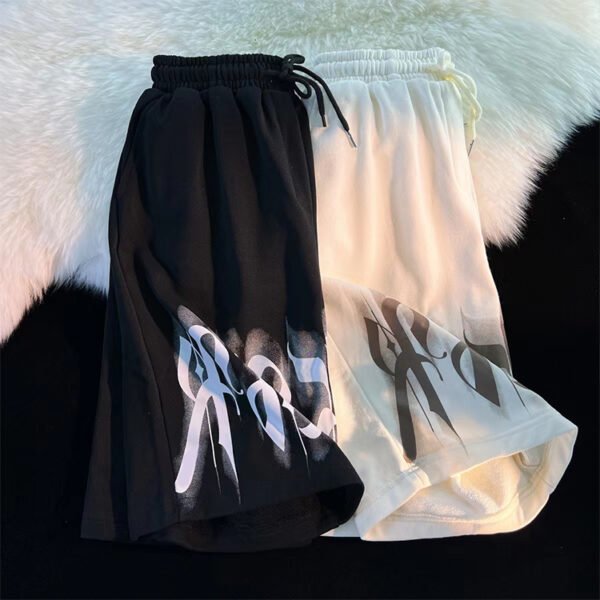 Custom Printed Relaxed Drawstring Shorts | - Style 119A4A - product detail view 5 Custom Printed Relaxed Drawstring Shorts | - Style 119A4A - product detail view 5