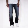 Custom Printed Stacked Streetwear Pants - Style F69E6E - product detail view 4 Custom Printed Stacked Streetwear Pants - Style F69E6E - product detail view 4