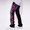 Custom Printed Stacked Streetwear Pants - Style F69E6E - product detail view 6 Custom Printed Stacked Streetwear Pants - Style F69E6E - product detail view 6