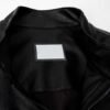 Custom PU Leather Panel Bomber Jacket - Style 645915 - product detail view 9 Custom PU Leather Panel Bomber Jacket - Style 645915 - product detail view 9