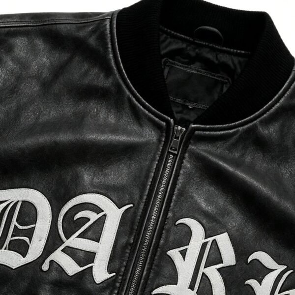 Custom PU Leather Patch Varsity Bomber Jacket VWT-6E9310 - Style 6E9310