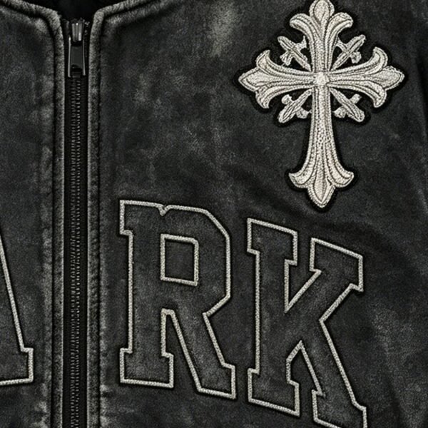 Custom Vintage PU Leather Patch Varsity Jacket - Style 9F1D99