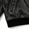 Custom Vintage PU Leather Patch Varsity Jacket - Style 9F1D99 - product detail view 3