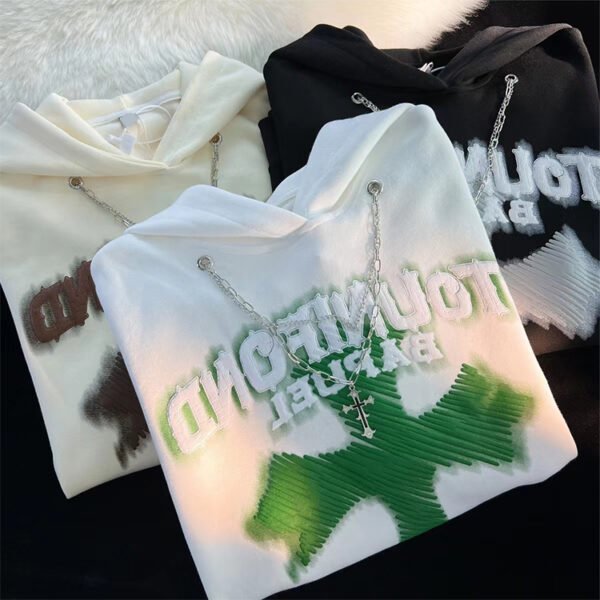 Custom Puff Print Oversized 450 GSM Hoodie Sweatshirt - Style B4FF4D Custom Puff Print Oversized 450 GSM Hoodie Sweatshirt - Style B4FF4D