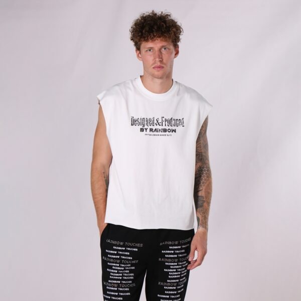 Custom Puff Print Sleeveless Tank Top - VW-TT-24127 - Style 5A6D7C - product detail view 2