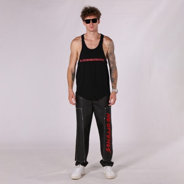 Custom Puff Print Sleeveless Tank Top - VW-TT-24127 - Style 5A6D7C - product detail view 4