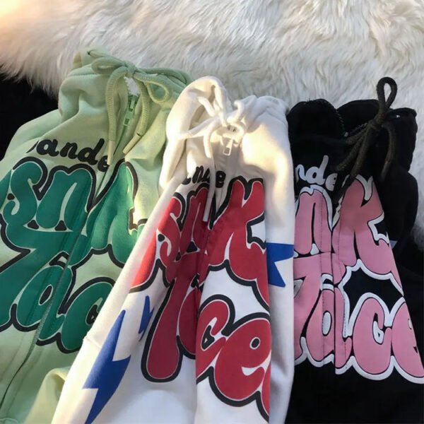 Custom Graphic Zip Hoodie with Puff Print | VW-89B9F9 - Style 89B9F9 - product detail view 3 Custom Graphic Zip Hoodie with Puff Print | VW-89B9F9 - Style 89B9F9 - product detail view 3