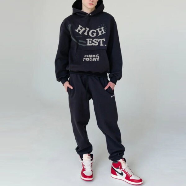 Custom Puff Print Zip-Up Street Hoodie - Style ED252F - product detail view 4 Custom Puff Print Zip-Up Street Hoodie - Style ED252F - product detail view 4
