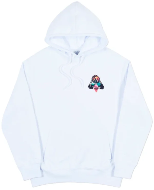 Custom Pullover Hooded Jacket with Chest Graphic - Style 596C6B