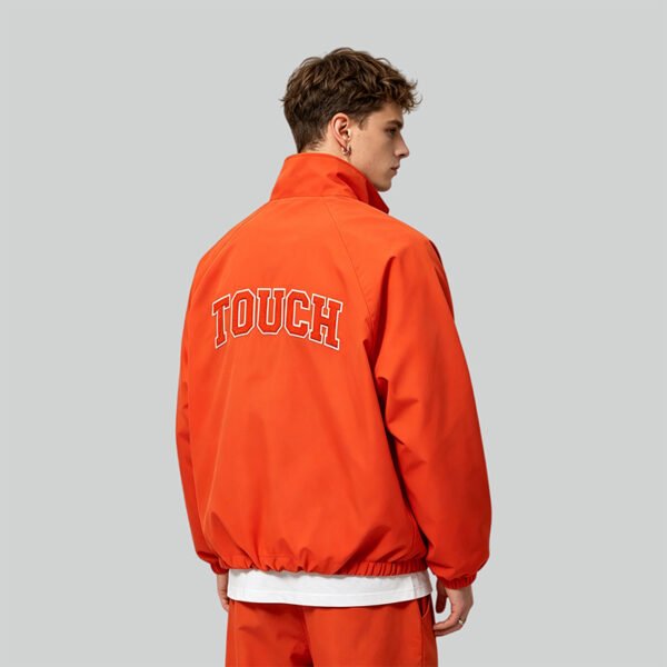 Custom Orange Quarter-Zip Windbreaker VW-F2CC - Style F2CC5C - product detail view 6 Custom Orange Quarter-Zip Windbreaker VW-F2CC - Style F2CC5C - product detail view 6