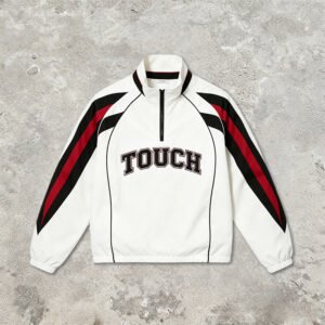 Custom Quarter-Zip Panelled Windbreaker Jacket - Style 8C9F44